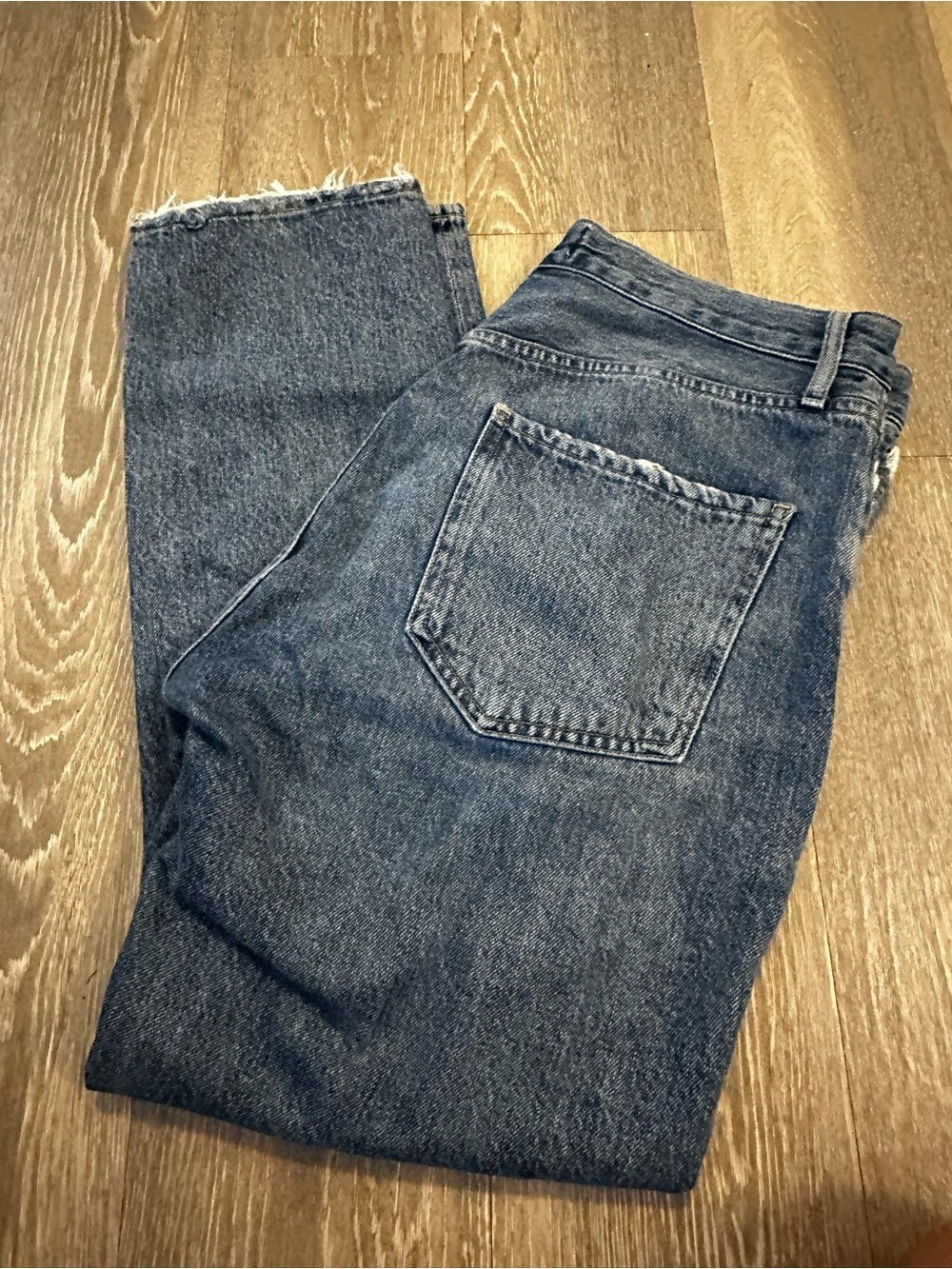 Agolde Riley High Rise Crop Straight Jeans - Picture 5 of 5